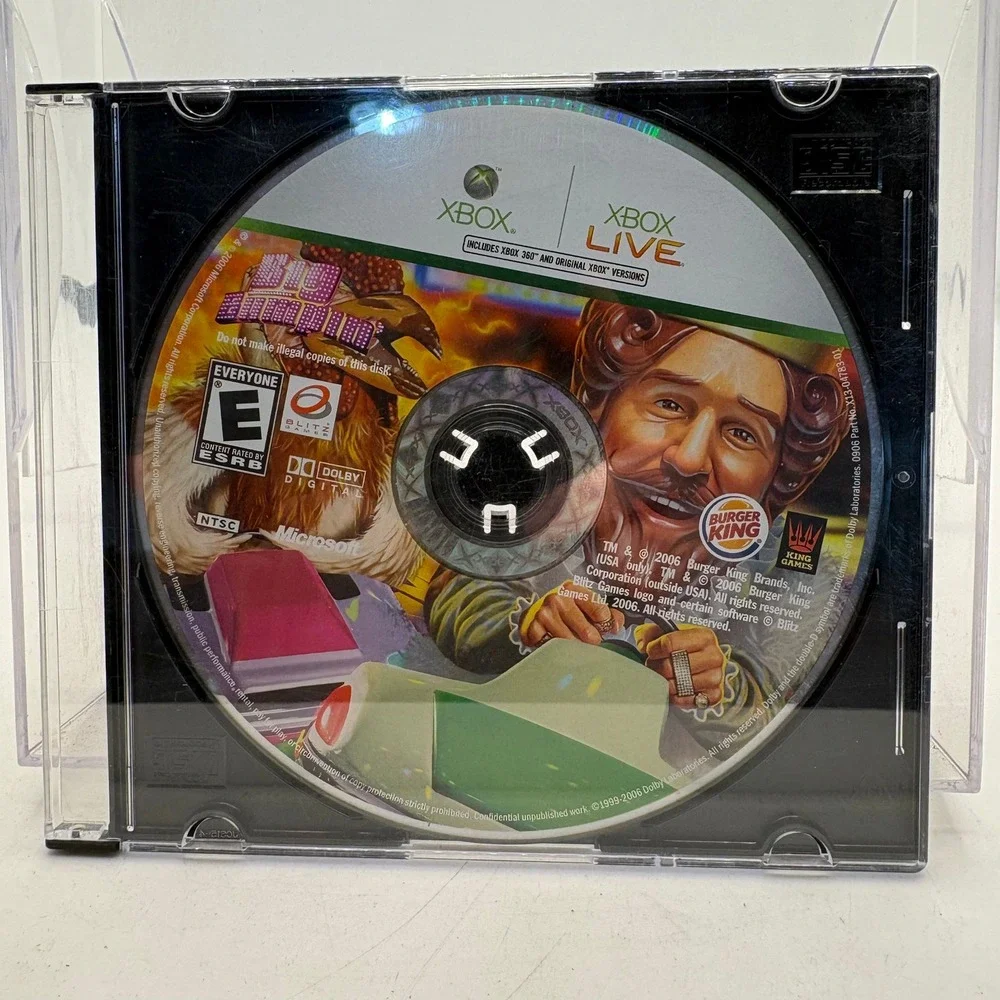 Big Bumpin Burger King Xbox 360 Original Xbox Video Game Disc 2006 X13-04783-01
